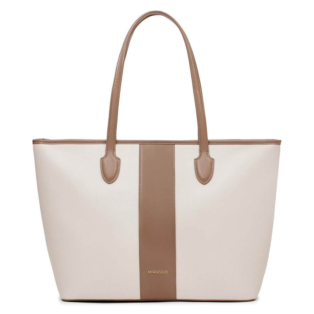 Miraggio Rachel Tote Bag For Women (Beige)