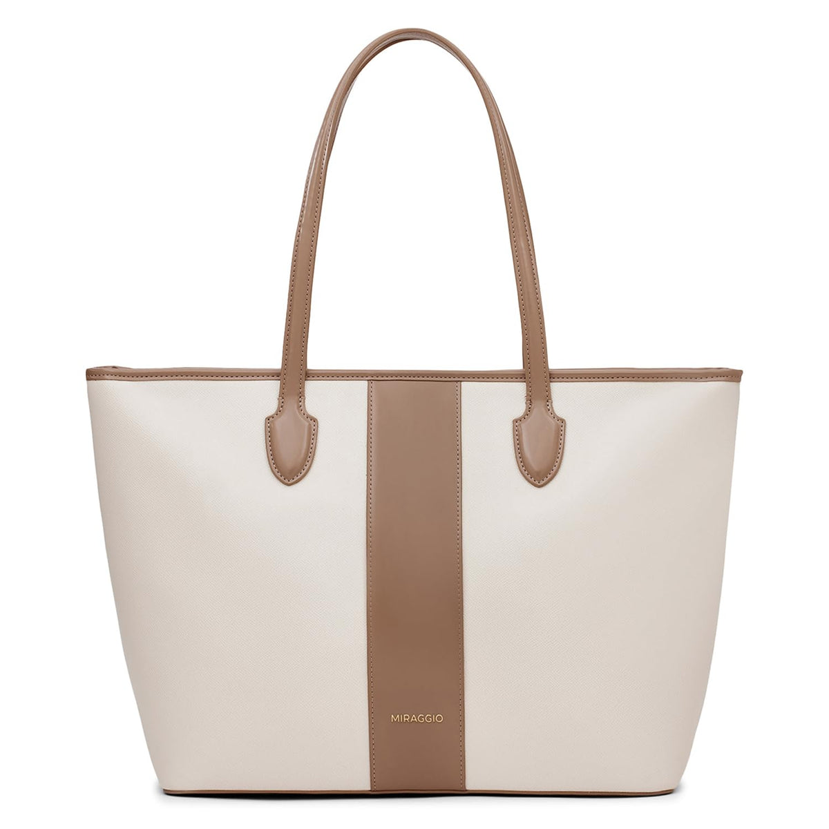 Miraggio Rachel Tote Bag For Women (Beige)