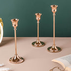 Glossy Gold Candle Stand Nestasia
