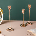 Glossy Gold Candle Stand Nestasia