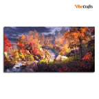 VIBECRAFTS Homcraft Canvas Paintings for Living Room Drawing Room Autumn Season Nature Scenery Canvas Wall Painting Fitted With Wooden Frame For Home | Office | Living Room | Gifts (PTVCH_2535)