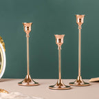 Glossy Gold Candle Stand Nestasia