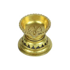 Artvarko Ethnic Carved Desiner Brass Diyas for Pooja | Deepak for Puja Aarti | Oil Lamp | Pooja Articles Home Décor Item | Showpieces | House Warming Decoration | Religious Diwali Gifts
