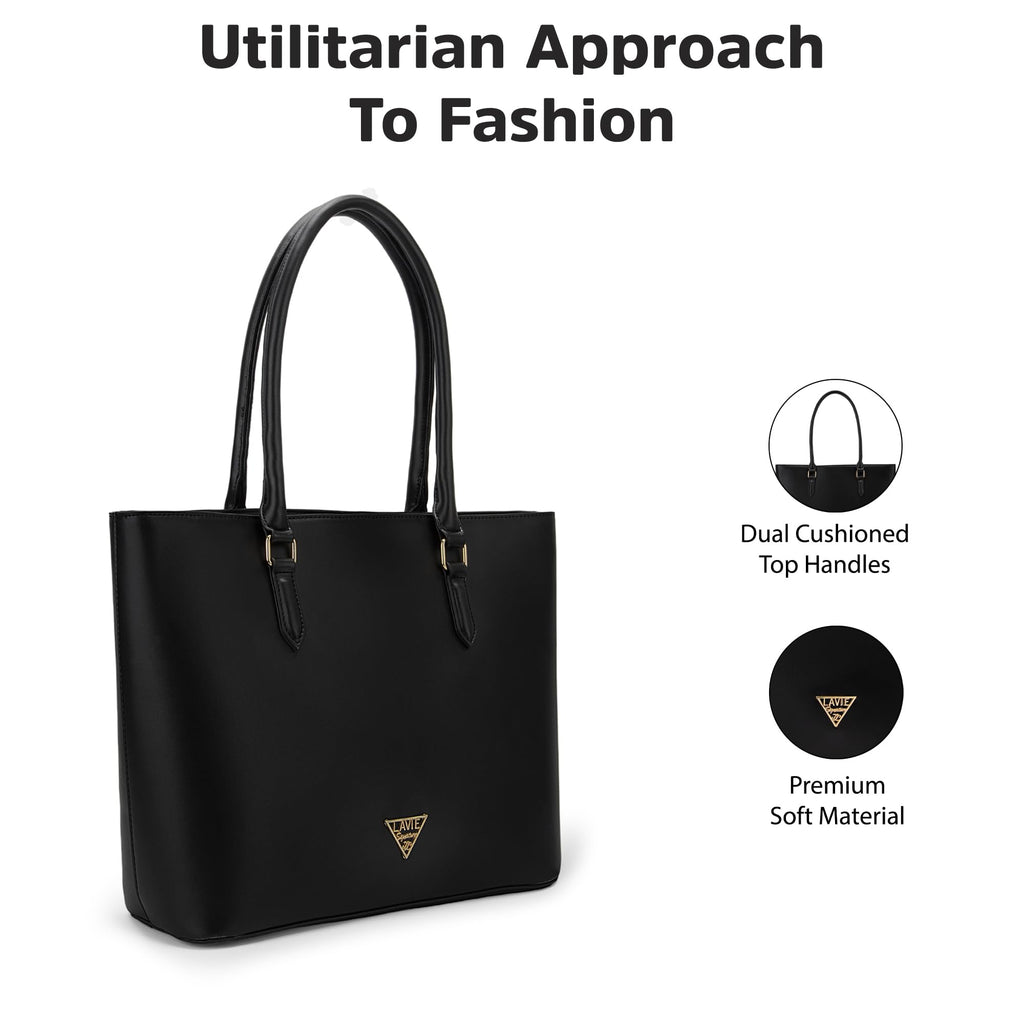 Lavie Signature Women's Detroit Pro Laptop Tote Handbag for Women | Fits Upto 15 Inch Laptop | Laptop Bag for Work | Ladies purse | Stylish Shoulder Bag | Gift For Women