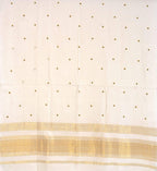 Prijam Women's Shawl (R 46 Gold zari_Off-White_One Size)