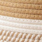 BEAUTIFUL HOMMIES Attractive Hand Bag |large Tote Bag |Summer Bag | Bucket Bag | Basket Bag | Bamboo Tote | Beach Bags for Women|Boho Bag|Handbag |Jute Bag |Handmade Bag (BEIGE AND WHITE STYLISH)