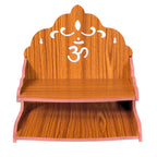 kriyanta Wooden Beautiful Plywood Mandir Pooja Room Home Decor Office OR Home Temple Wall Hanging Product. (D D Temple Red 230)