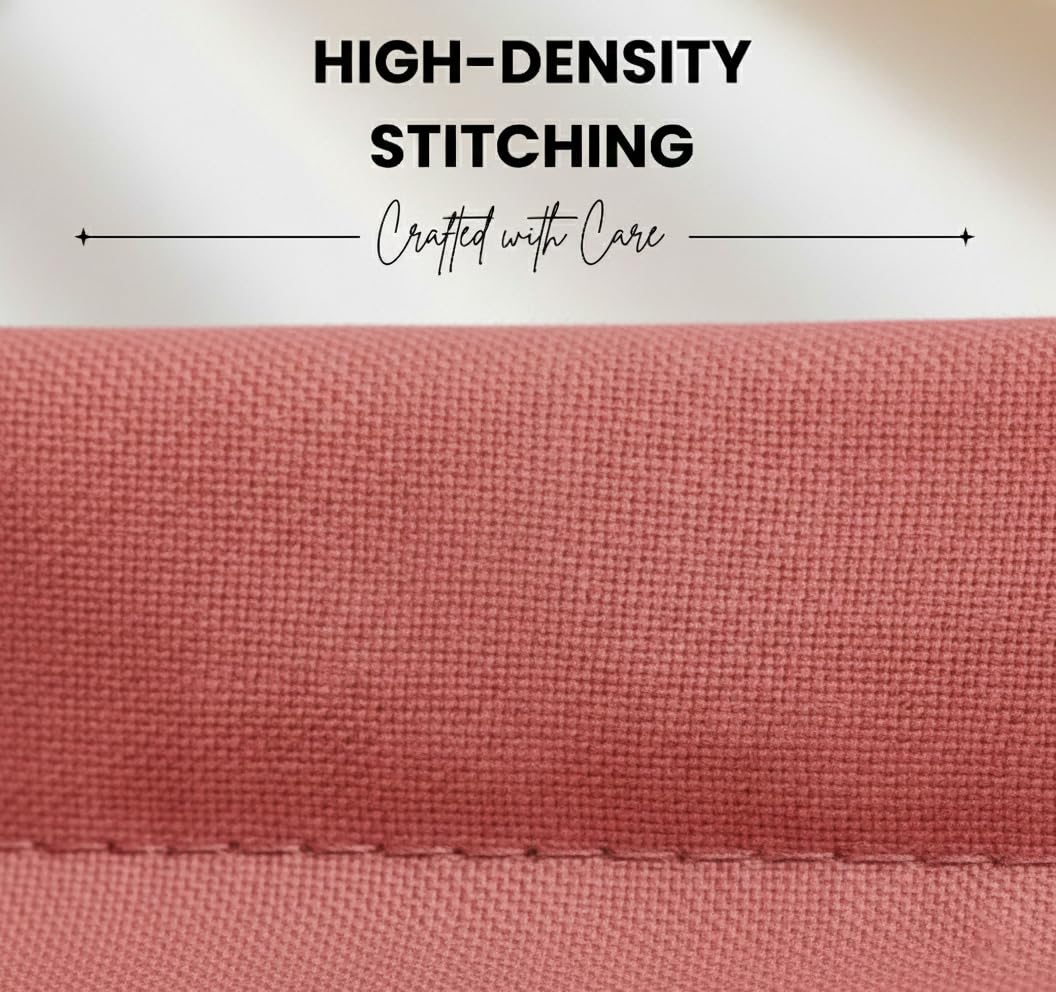 BSB Homes® Luxury Cotton Solid Flanged Pillow Covers | Ultrasoft Breathable Flap Closure | Pack of 2 Pillow Covers King Size (Red, 18 x 28 Inches)