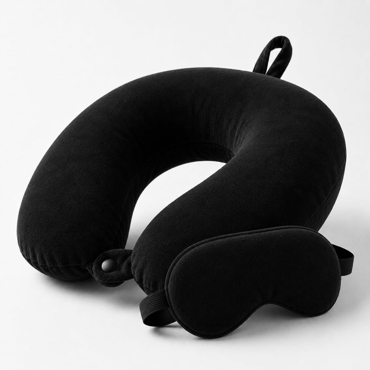 MY ARMOR Premium Eye Mask for Sleeping | Super Soft & Lightweight Sleep Mask with Adjustable Strap | Comfortable for Men & Women | Ideal for Travel, Nap & Meditation (Black)