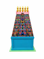 Traditional South Indian Temple Miniature Model for Decorative Purpose