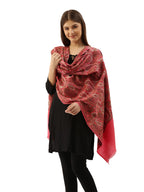 Pashmoda Women Gulzaar Pure Wool Aari Embroidered Shawl (Size : 101X203 CM)
