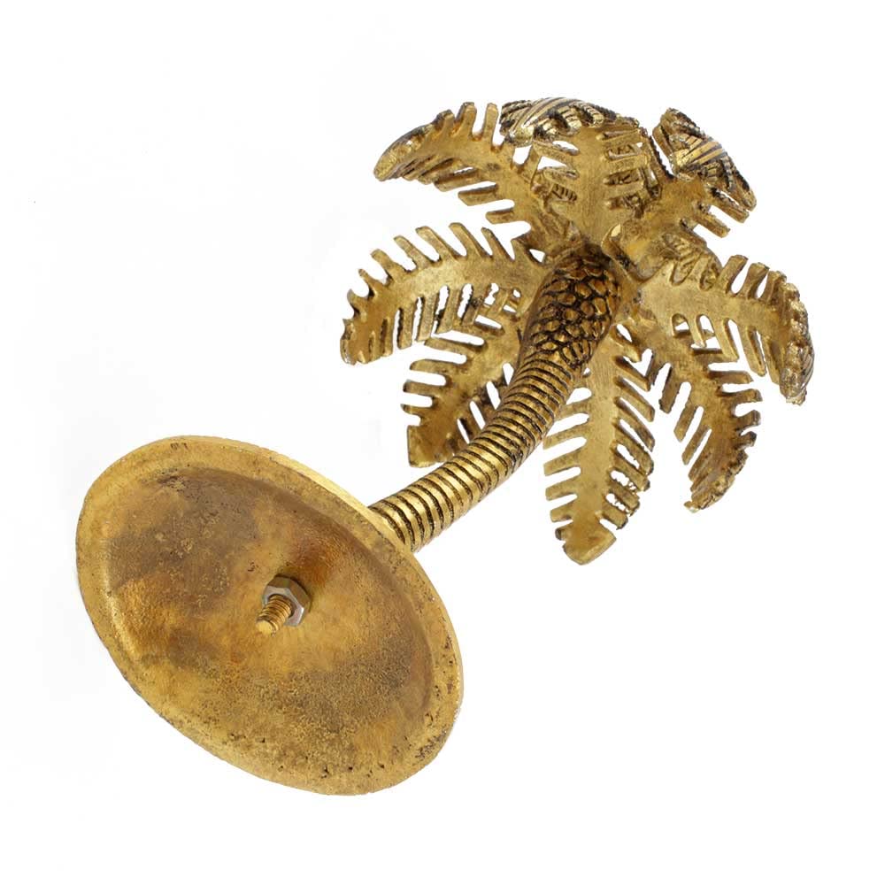 KridayKraft Metal Gold Plated (Palm) Khajur Candle Holder for Home Hotal Decor Candle Stand Tree Statue for Candle Light Dinner & Dining Table Decorative Showpiece for Decoration & Gift Purpose...