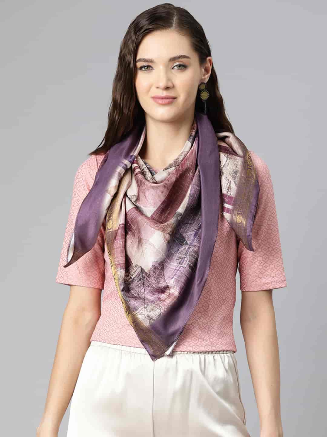 SILK LAND Women's Digital Printed Scarfs