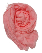 IBA ISBA COLLECTIONS Women's Crinkle Cotton Scarf, Stoles, Hijab (80 x 190 Cms) (Combo3units)