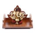 DLEIN Amazing Art and Craft Hindola Temple | Mini Temple for Home and Office (Red)