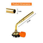 Zoracook Butane/LPG Single Nozzle Gas Torch with Brass Nozzle Multipurpose Manual Ignition for Cooking Copper Pipe Welding Jewellery Making Soldering Camping DIY