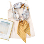 CorssKulture Lightweight Satin Ribbon Scarf for Women's 150 x 15 cm | Silky Soft Scarf Perfect for Gifting (Colour11)