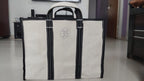 Heavy Duty Canvas Utility Tote Bag with Reinforced Handles, Large Reusable Storage Tote, Natural Cotton Canvas Carry Bag for Shopping, Grocery, Travel, Beach, Picnic & Everyday Use 10KG Capacity
