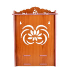 nexat Art Wooden Wall Hanging Temple for Home and Shop,Office and Home showpiece Temple(Size:40 X 29 X 19 CM) (RED)