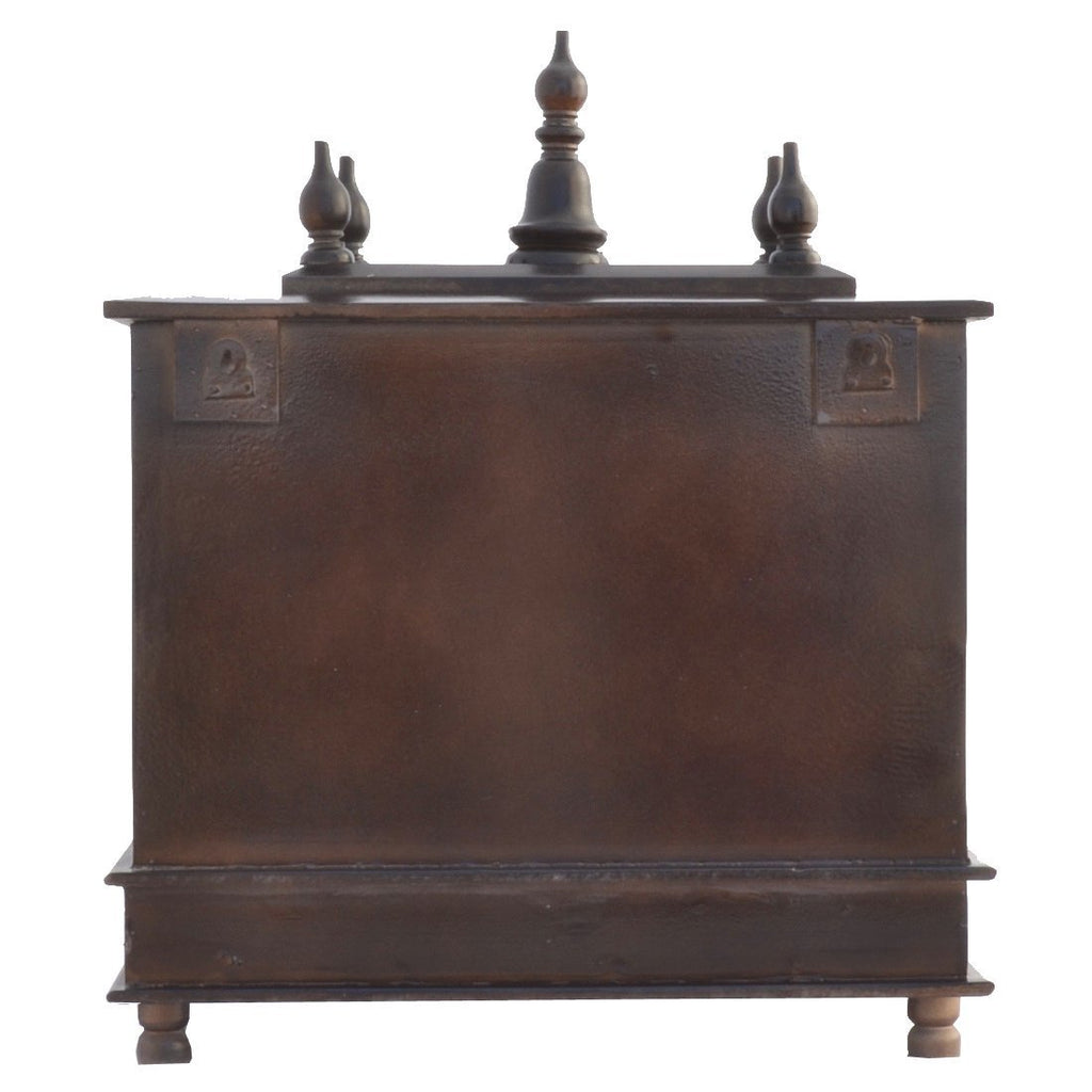 Jodhpur Handicrafts Mango and MDF Wood Home Temple Showpiece, 20x12x24 Inch, Walnut