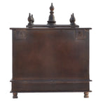 Jodhpur Handicrafts Mango and MDF Wood Home Temple Showpiece, 20x12x24 Inch, Walnut
