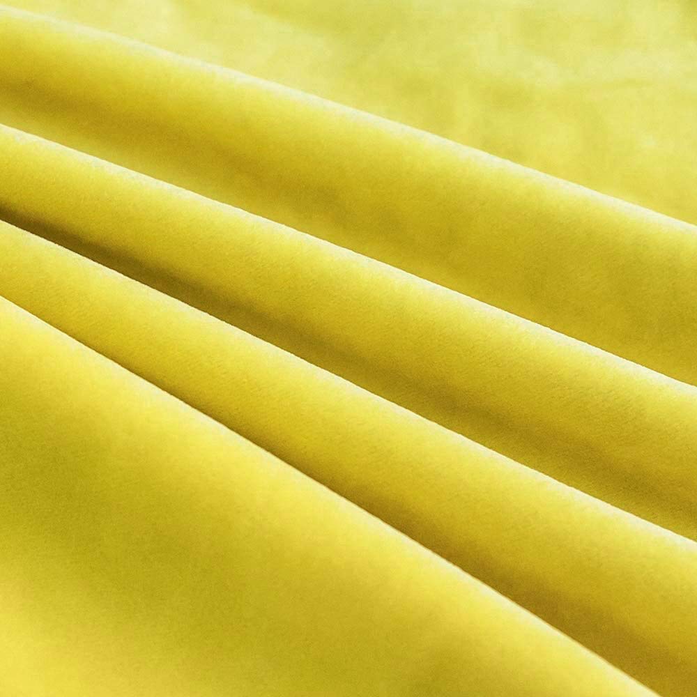 Khooti Decorative Velvet Cushion Cover Pack of 1-38 x 38 / 97 x 97 cm - Lemon Yellow - Soft Pillow Covers Cushion Case for Sofa Bedroom Livingroom Chair Car, Cushion Cover