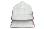 MS Enterprises Wooden Beautiful Plywood Mandir Pooja Room Home Decor Office OR Home Temple Wall Hanging Product (White)