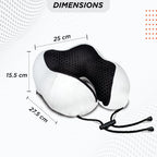 KPS Cute Cartoon Travel Neck Pillow with Eye Mask for Kids/Adults | Soft & Comfortable U-Shaped Pillow for Flight/Car/Train Travel | Sleeping Headrest Pillow (Pack of 1,Multicolor)