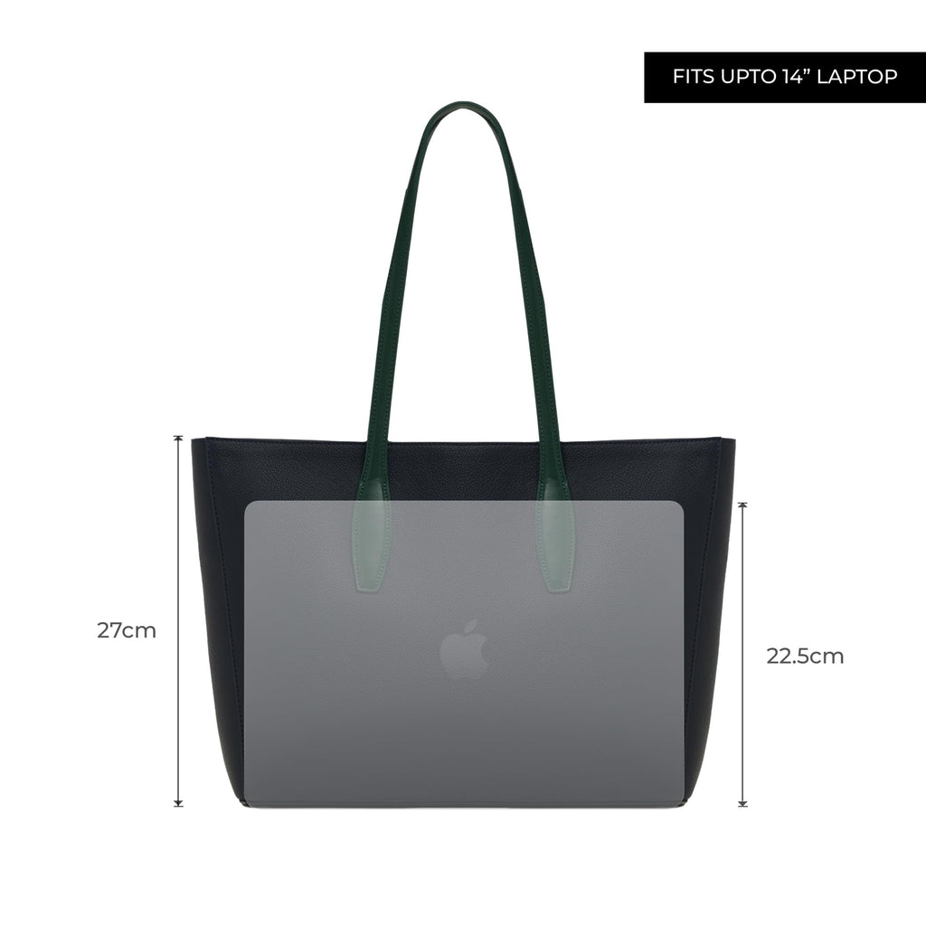 Miraggio Lenora 14 Inch Laptop Tote Bag For Women Office Use | Office Tote Bag With Padded Laptop Sleeve And Zipper Closure | Stylish Totes