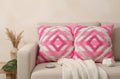 Furnistitchs Premium Decorative Throw Cushion Pillow Cover Boho Home Decor - Living Room Bedroom Couch Sofa Cushion Covers 16 inch x 16 inch (1, Cream Geometry)