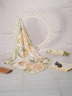CrossKulture Printed Poly Silken feel Scarf Stole for Women | Stylish, Soft, & Lightweight | Satin Feel Neck, Hair, Head Scarf for Women