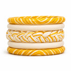 HTMS Handmade Braided Thread Kada Bracelet for Women & Girls | Jaipur Style Choti Braid Bracelet | Colorful Ethnic Boho Fashion Jewelry | Lightweight