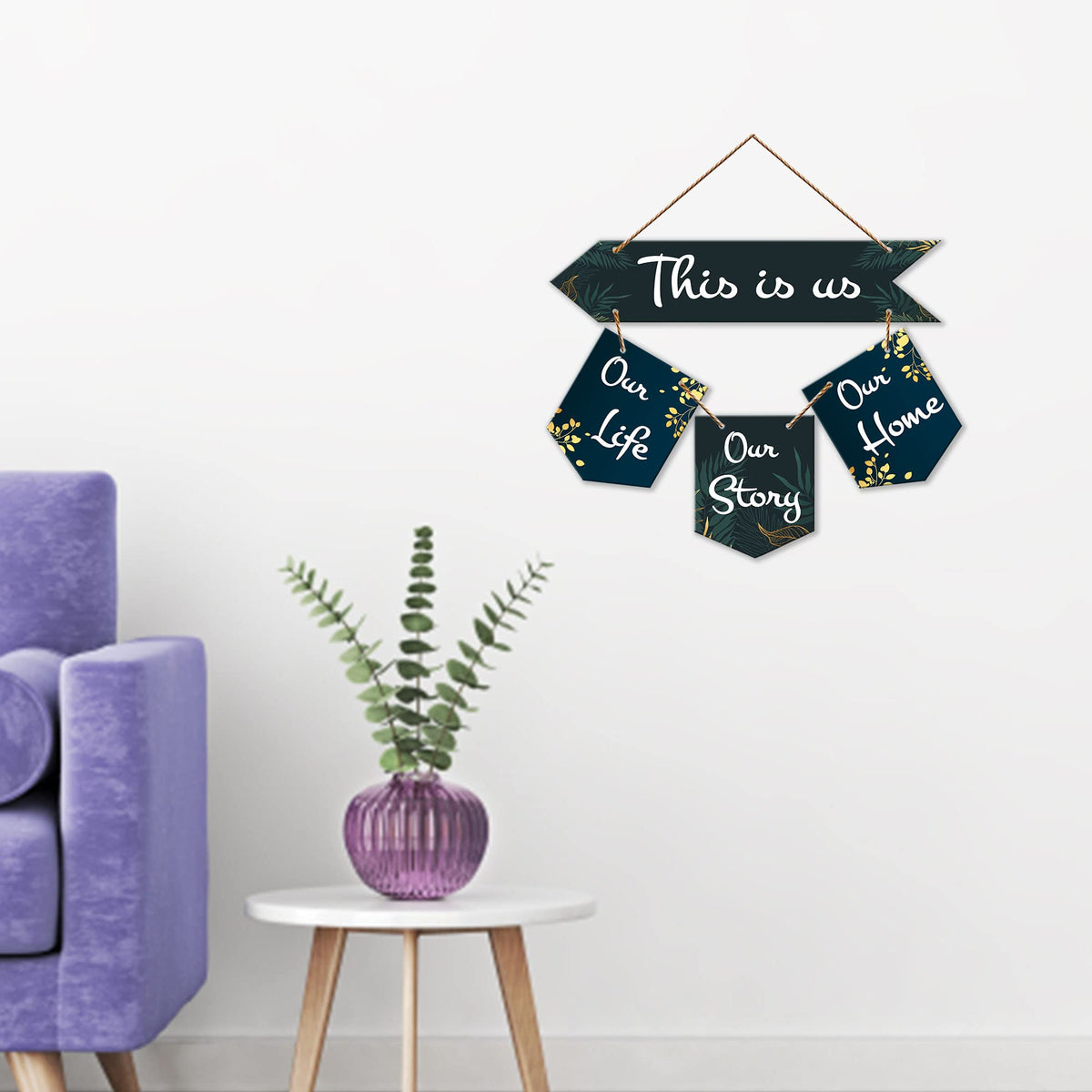 Artvibes Wall Hanging Home Decorative Wall Art for Living room | Bedroom | Gifts | Wall Hanger for Decoration | Modern Decor | Artwork | Wall Sculpture | Signs & PlaquesArt Print (WH_6426NR)