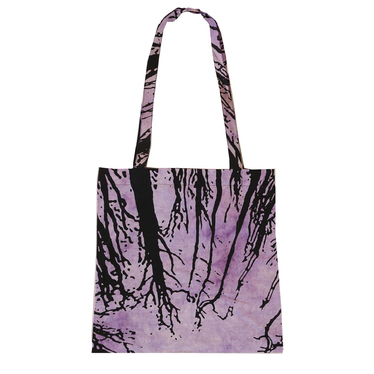 Ravaiyaa - Attitude is everything Cotton Shoulder Bag/Tote Bag For Women| Printed Multipurpose Handbag With Top Zip | Best For Shopping, Travel, Work, Beach, Office, College (Purple Dark Forest)