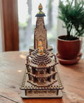 SriMaa Ventures Miniature MDF Wooden Lord Shiva Somnath Jyotirlinga Temple