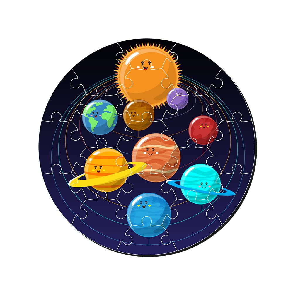 Artvibes Wooden Premium Solar System Puzzles for Kids | Jigsaw Puzzles for Kids Age 2 and 3 | 19 Piece Puzzles | Toddlers Wooden Puzzle | Fun Learning Brain Booster for Little Champions (PZ_702N)