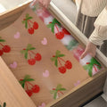ElastPro (45 cm X 3 m) Printed Shelf Liners for Kitchen Shelves, Drawer Mat, Shelf Liner, Fridge Mats, Kitchen Cabinet Drawer Mat Liner Sheets (Cherry Print) Kafalo