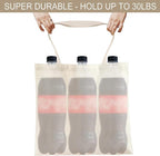 Metsi Canvas Plain Tote Bag for Women, 15X16 Reusable Cotton Tote Bags with Zipper, Blank DIY Craft Bag for Painting, Shopping, School, Beach, Gym, Groceries and Multi-Purpose - Pack of 3