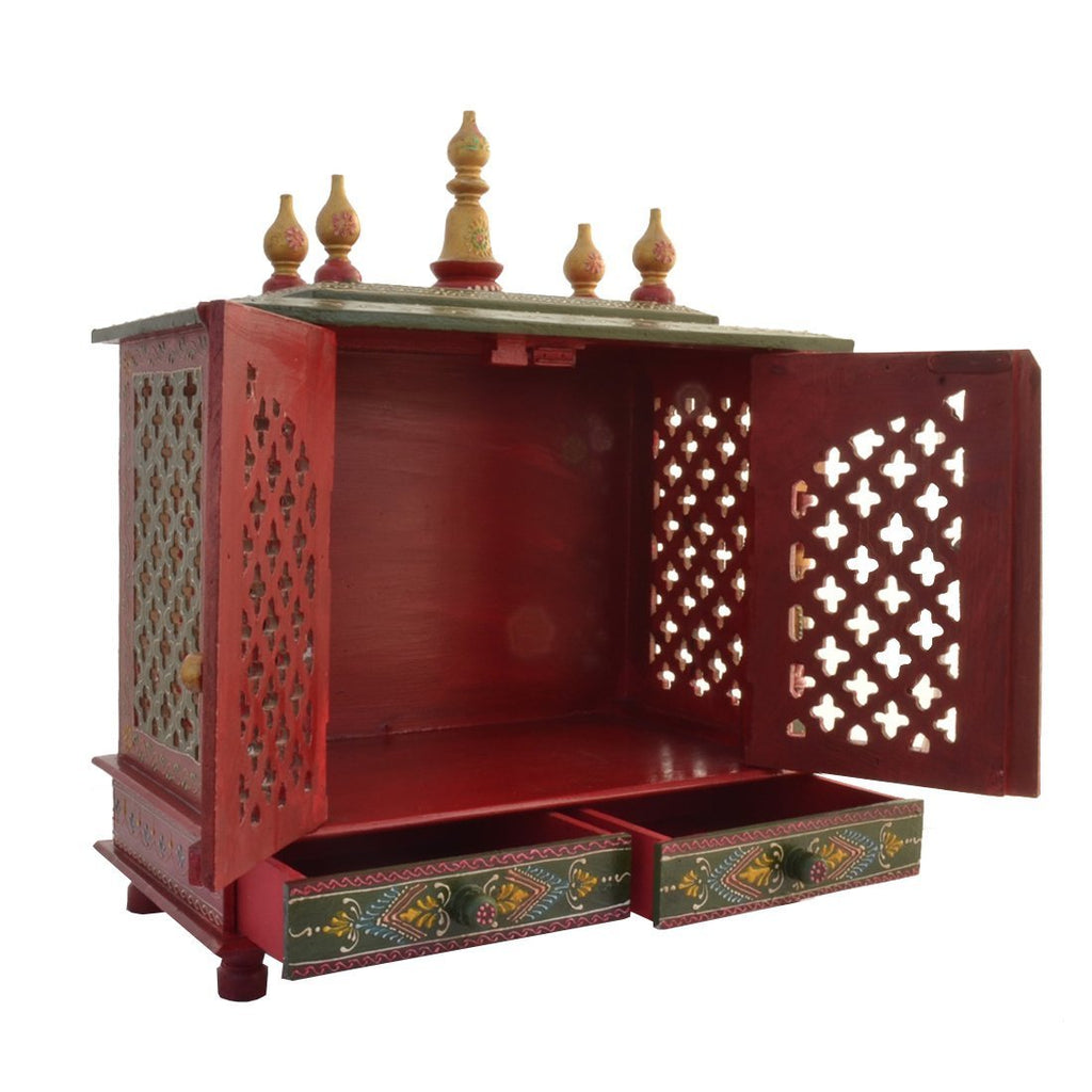 Kamdhenu Art and Craft Wooden Temple/Home Temple/Pooja Mandir/Pooja Mandap/Temple (1)