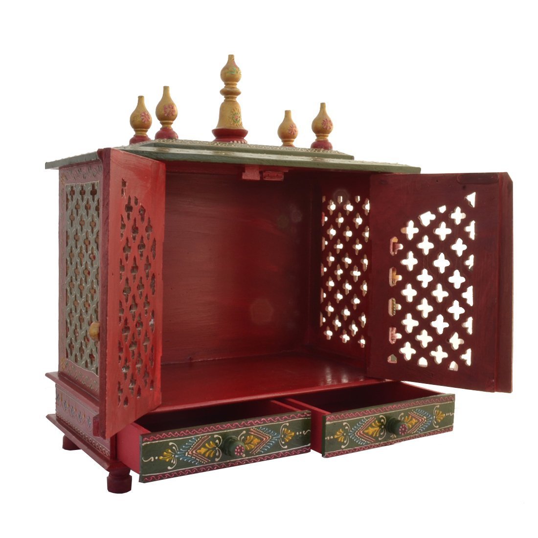 Kamdhenu Art and Craft Wooden Temple/Home Temple/Pooja Mandir/Pooja Mandap/Temple (1)