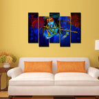 VIBECRAFTS 5 Piece Premium Wall Painting For Home|Office|Living Room|Gift (PTVC5Pcs3_7508) (Multi 5)