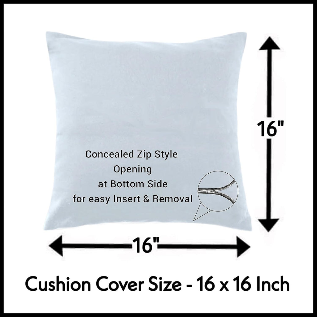 Trance Home Linen 200TC Premium 100% Cotton 16x16 inch Cushion Covers Only for Sofa and Diwan | Throw Pillow/Small Cushion Pillow Covers Only (16x16 inch | 40x40cm, Damask & Dori Clay Red)-Set of 5