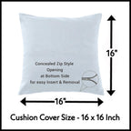 Trance Home Linen 200TC Premium 100% Cotton 16x16 inch Cushion Covers Only for Sofa and Diwan | Throw Pillow/Small Cushion Pillow Covers Only (16x16 inch | 40x40cm, Damask & Dori Clay Red)-Set of 5