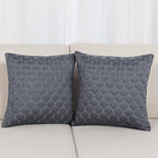 ELORA Grey Stitch Designer Cushion Cover 16x16 Inches – Soft Fabric, Minimalist Look for Elegant Home Décor-Set of 3