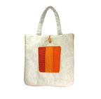 Shop Karishma Women's Reusable Shopping/Grocery Classic Tote Bag With Pocket Shoulder Cotton Handbag Travel Bag Multi-Purpose (Yellow Orange)