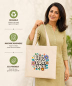 CANVAS COTTON TOTE BAG BEST MOTHER