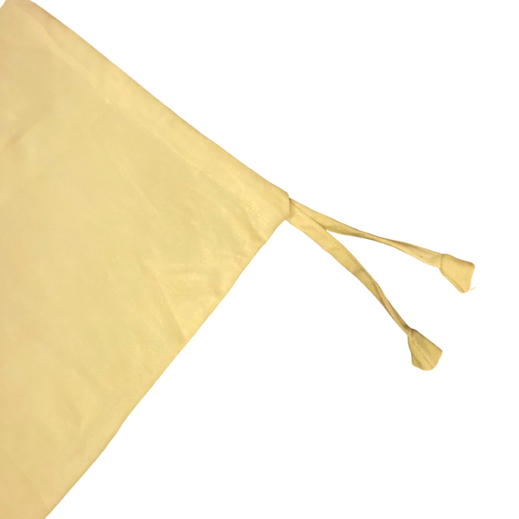 SAJAVAT HOME Pure Cotton Bolster Cover Set of 1 | Yellow Round Side Pillow Cover for Sofa, Bed & Diwan | 32x15 Inch Decorative Cylinder Cushion Cover with Adjustable Ties