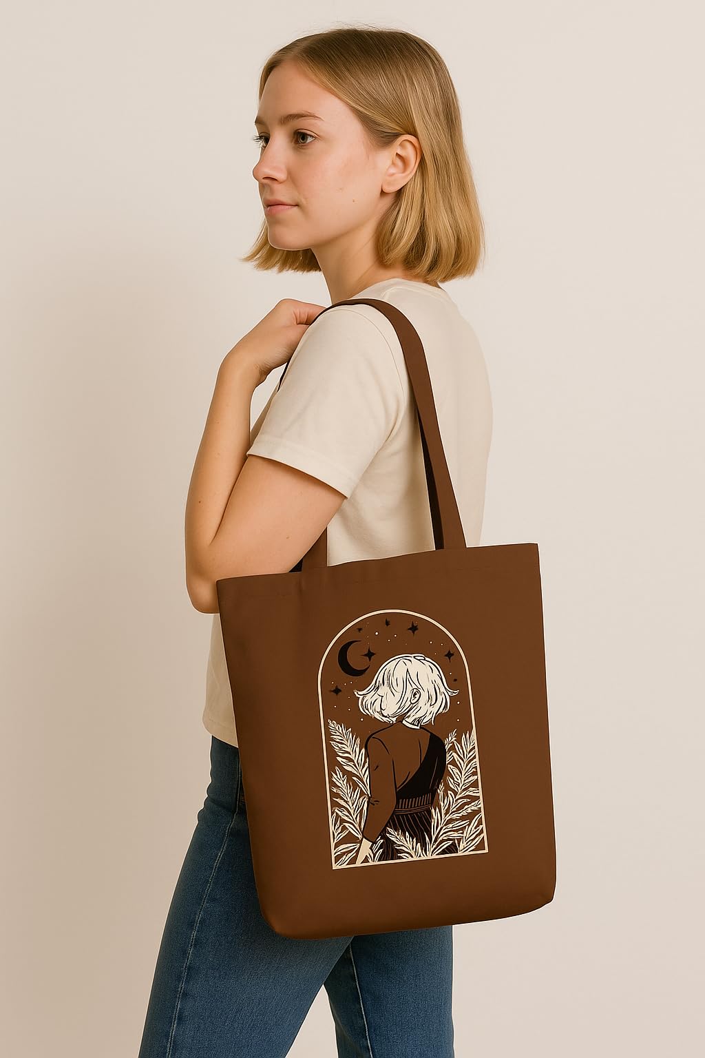 THE SACK CO. Tote Bags For Women Girls Canvas Cute Tote Bags Fashion Bag for College Office