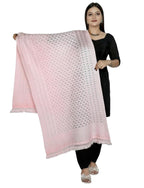 Choice own first Woolen Solid Shawl (Pink, Free Size)
