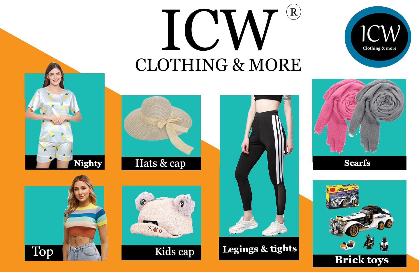 ICW Women's Premium Wrinkle Ironless Crinkled Cotton Scarf Stoles Shawl Head Scarves For Girls (White), For Female